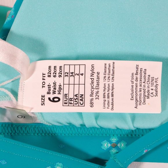 NWT Seafolly Inka Gypsy Action Back Tri Bikini Top - Picture 14 of 15